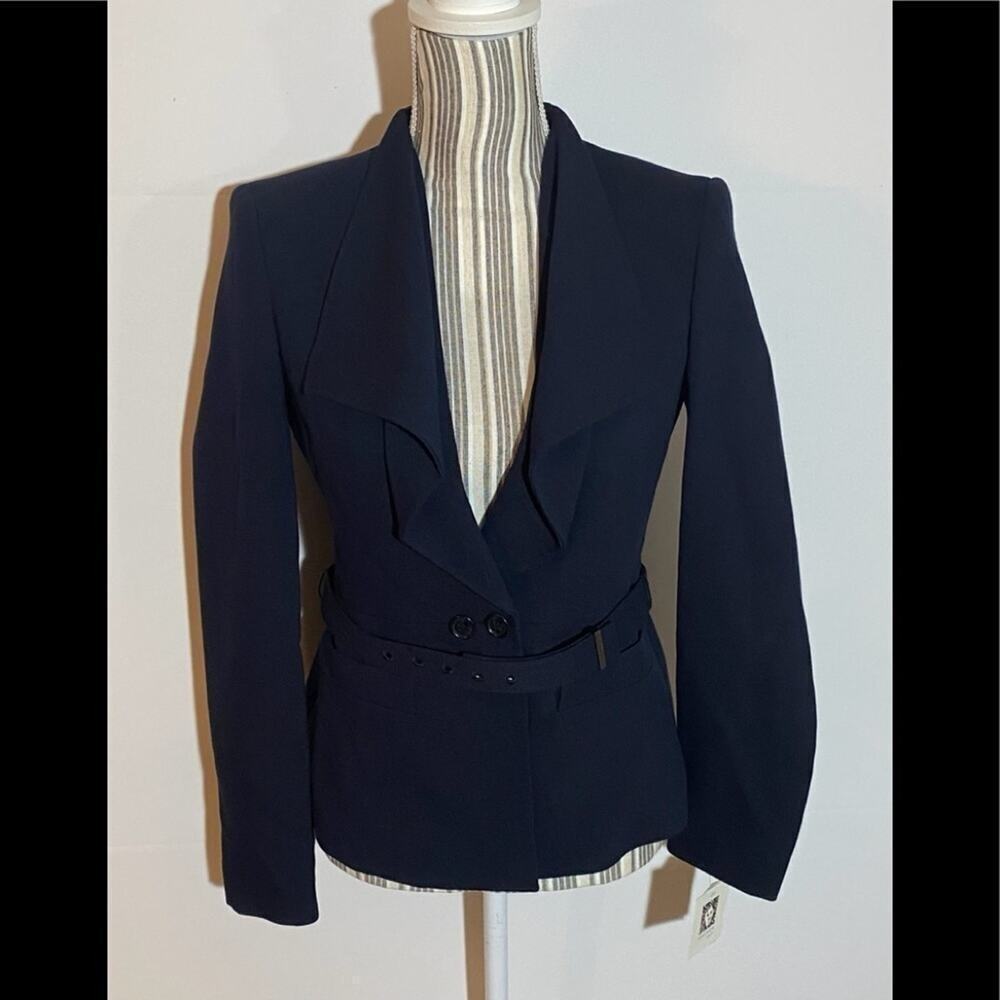 Ann Klein Women’s Blazer with Belt Size 0 NWT
